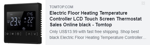 Termostato de tela de toque de LCD com controlador de temperatura de aquecimento de piso elétrico Preço: $ 13,99