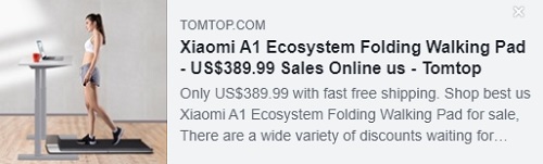 Almofada dobrável para caminhada do ecossistema Xiaomi A1 Preço: $ 389,99. Entregue do armazém dos EUA, frete grátis